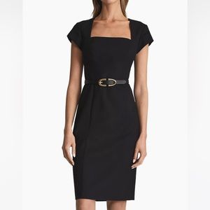 Reiss Haisley Wool Twill Dress